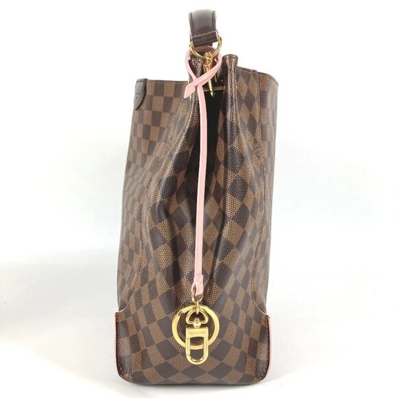 LOUIS VUITTON N41556 Kaisa Hobo Kaisa Shoulder Bag Damier Canvas Ebene Brown - Picture 5 of 16